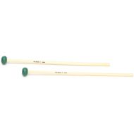 Vic Firth M404 Articulate Series Keyboard Mallets - Oval Medium Hard Rubber Core, Rattan