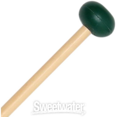  Vic Firth M404 Articulate Series Keyboard Mallets - Oval Medium Hard Rubber Core, Rattan