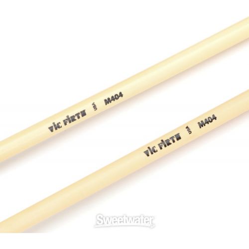  Vic Firth M404 Articulate Series Keyboard Mallets - Oval Medium Hard Rubber Core, Rattan