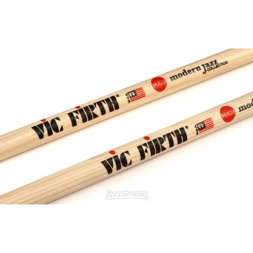  Vic Firth Modern Jazz Collection Hickory Drumsticks - Size 3