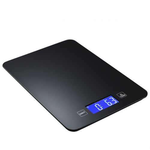  VicTsing Smart Bluetooth Food Scale with App, Digital Wireless Kitchen Scale with Reinforced Glass and Touch Buttons LED Display with Backlit (4pcs AAA batteries included), for Hea