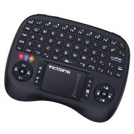 VicTsing 2.4GHz Mini Wireless Keyboard with Touchpad Mouse Below Designed, Long Battery Life, Handheld Remote Control Keyboard Perfect for Raspberry Pi 3/PC/Android TV Box/HTPC/X-B