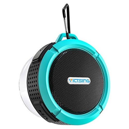  [아마존베스트]VicTsing SoundHot C6 Portable Bluetooth Speaker, Waterproof Bluetooth Speaker with 6H Playtime, Loud HD Sound, Shower Speaker with Suction Cup & Sturdy Hook, Compatible with IOS, A