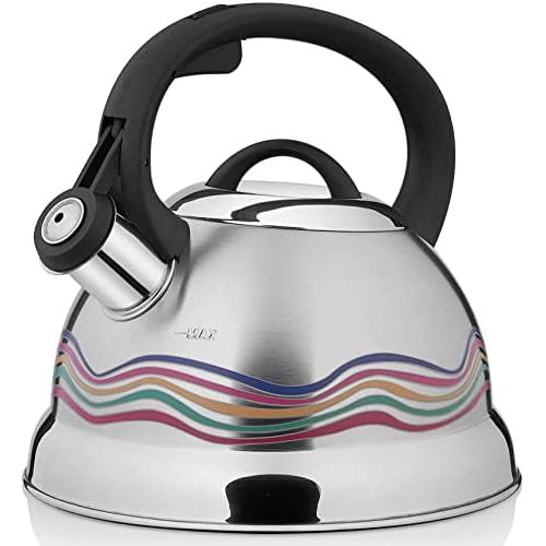  VICALINA Tea Kettle, Color Changing Whistling Kettle, Stainless Steel Teapot for Stovetop, 2.5 Liter/2.4 Quart