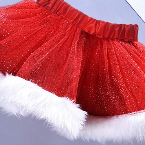  Vicbovo Christmas Outfits Costume Newborn Baby Girls First Christmas Romper Tutu Skirts Xmas Party Princess Dress Clothes Set