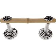 Vicenza Designs TP9010 Palmaria Spring Toilet Paper Holder with Bamboo Leaf, Antique Nickel