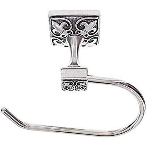  Vicenza Designs TP9013 Fleur de Lis French Toilet Paper Holder, Vintage Pewter