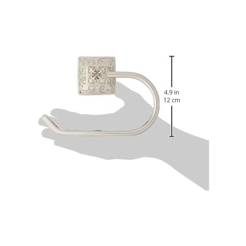  Vicenza Designs TP9013 Fleur de Lis French Toilet Paper Holder, Polished Nickel