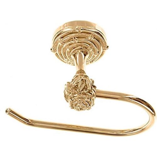  Vicenza Designs TP9007 Palmaria Toilet Paper Holder, Bamboo, French, Polished Gold