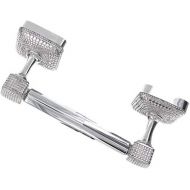 Vicenza Designs TP9005 Tiziano Spring Toilet Paper Holder, Polished Silver