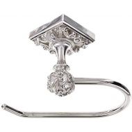 Vicenza Designs TP9001 Sforza French Toilet Paper Holder, Polished Silver