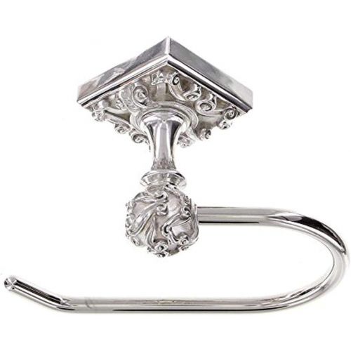  Vicenza Designs TP9001 Sforza French Toilet Paper Holder, Polished Silver