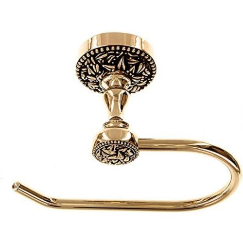  Vicenza Designs TP9000 San Michele French Toilet Paper Holder, Antique Gold