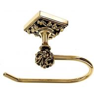 Vicenza Designs TP9001 Sforza French Toilet Paper Holder, Antique Gold