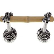 Vicenza Designs TP9008 Palmaria Spring Toilet Paper Holder with Bamboo Knot, Vintage Pewter