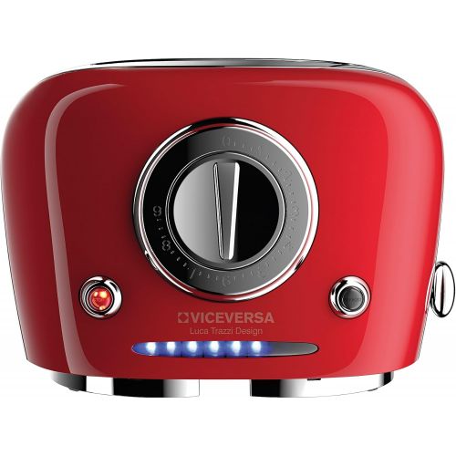  Viceversa 2135035Tix Pop-up-Toaster, Rot