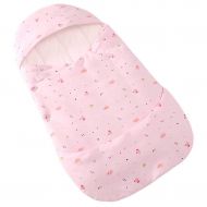 Vicheng Swaddle Blankets,Thickening Baby Anti-Startled Sleeping Bag Newborn Baby Bag Towel Baby Cotton Swaddle Infant Sleeping Bag Four Seasons (Color : Pink, Size : L)
