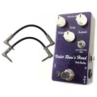 Vick Audio Violet Rams Head Fuzz Pedal w/ 2 Cables