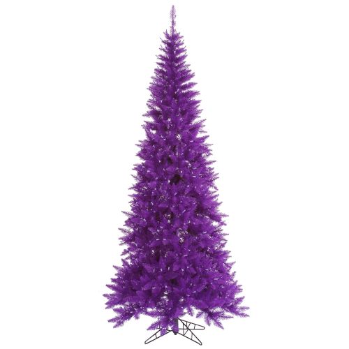  Vickerman 434628 - 5.5 x 30 Purple Slim Fir Tree Christmas Tree (K163055)