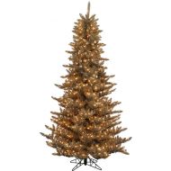 Vickerman 3 Antique Champagne Fir Artificial Christmas Tree with 100 Clear Lights