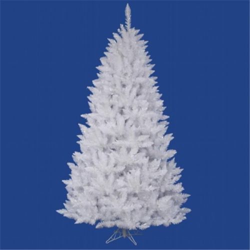  Vickerman Unlit 5.5 x 40 Spruce Artificial Christmas Tree, Sparkle White