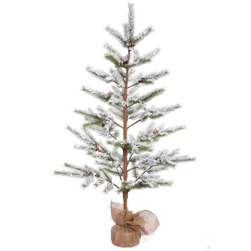  Vickerman 5 Flocked Desert Pine Artificial Christmas Tree, Unlit