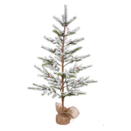  Vickerman 5 Flocked Desert Pine Artificial Christmas Tree, Unlit