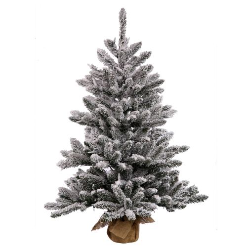  Vickerman 30 Flocked Anoka Pine Artificial Christmas Tree, Unlit