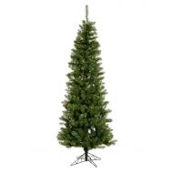 Vickerman Pre-Lit 5.5 x 28 Salem Pencil Pine Dura-Lit Artificial Christmas Tree, Green, Clear Lights