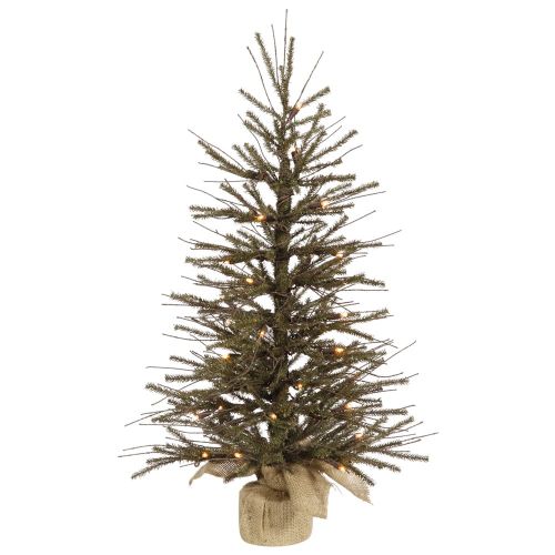  Vickerman 24 Vienna Twig Artificial Christmas Tree with 35 Warm White LED Lights