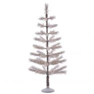 Vickerman Artificial Christmas Tree 4 x 20 Champagne Feather Tree 52 Tips