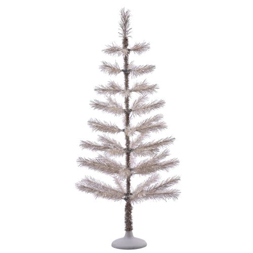  Vickerman Artificial Christmas Tree 4 x 20 Champagne Feather Tree 52 Tips