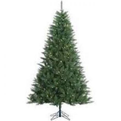  Vickerman Pre-Lit 7.5 x 52 Lincoln Fir LED Artificial Christmas Tree, Green, White Lights