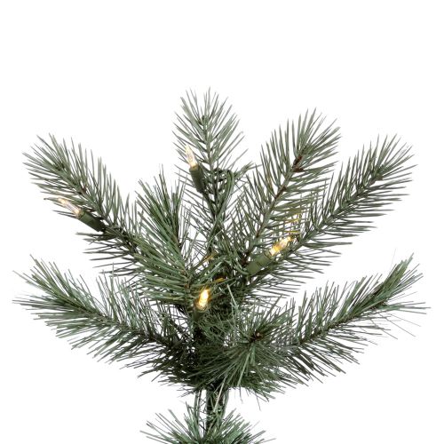  Vickerman Pre-Lit 6.5 x 49 Cashmere Pine LED Artificial Christmas Tree, Green, White Lights