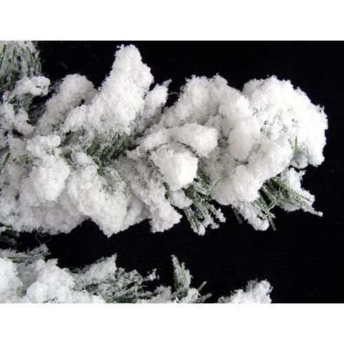  Vickerman 4.5 Pre-Lit Flocked Alaskan Artificial Christmas Tree - Clear Lights