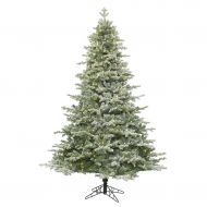 Vickerman 6.5 Frosted Denton Spruce Artificial Christmas Tree with 600 Warm White LED Lights