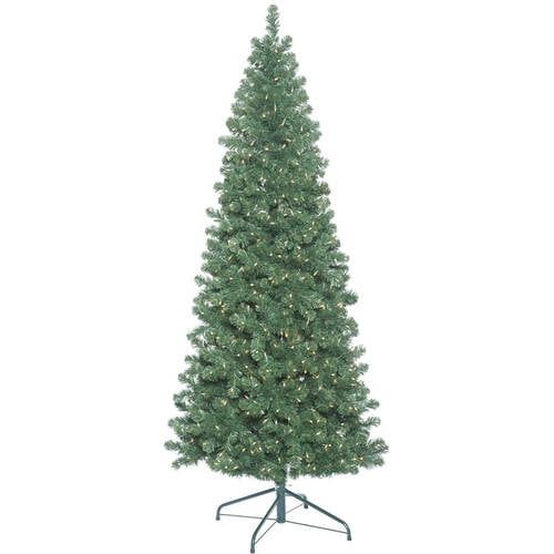  Vickerman 12 Oregon Fir Slim Artificial Christmas Tree with 1400 Clear Lights