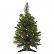 Vickerman 24 Cashmere Pine Artificial Christmas Tree with 50 Warm White LED Lights