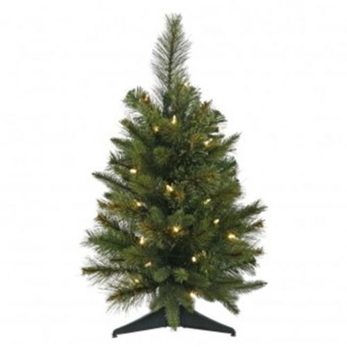  Vickerman 24 Cashmere Pine Artificial Christmas Tree with 50 Warm White LED Lights