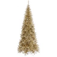 Vickerman 5.5 Tinsel Champagne Fir Artificial Christmas Tree, Unlit