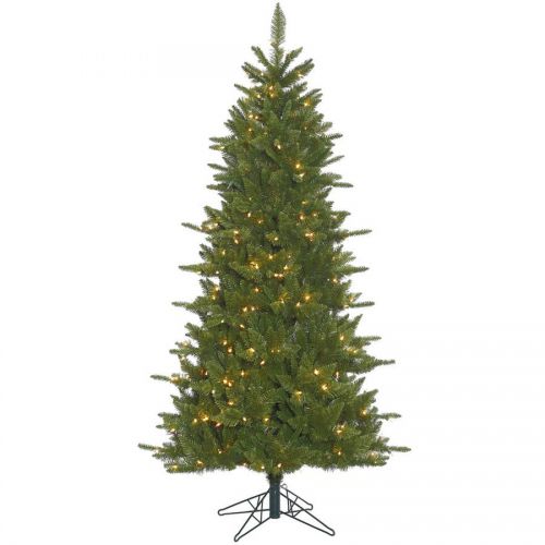  Vickerman Pre-Lit 6.5 Slim Durango Spruce Artificial Christmas Tree Dura-Lit, Clear Lights