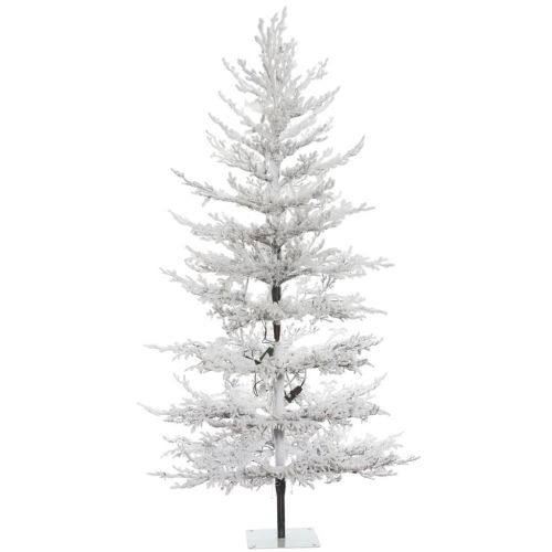  Vickerman 491959 - 6 x 36 Flocked Winter Twig Pine Tree Christmas Tree (B170560)