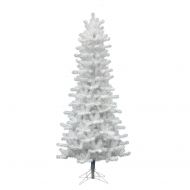 Vickerman 14 Unlit Artificial Christmas Tree Crystal White Slim