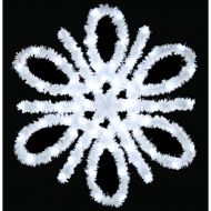 Vickerman 398982 - 4.5 Metallic Spiral Snowflake 72LEDC7 (D492057) Christmas Lawn Stakes