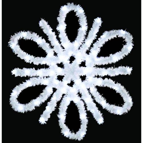  Vickerman 398982 - 4.5 Metallic Spiral Snowflake 72LEDC7 (D492057) Christmas Lawn Stakes