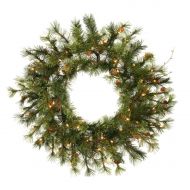Vickerman 20 Mixed Country Pine Artificial Christmas Wreath with 35 Clear Lights