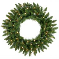 Vickerman 24 Camdon Fir Artificial Christmas Wreath with 50 Warm White LED Lights