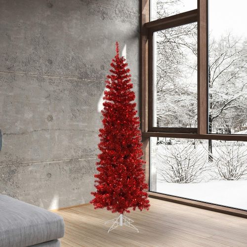  Vickerman Red Pencil Christmas Tree