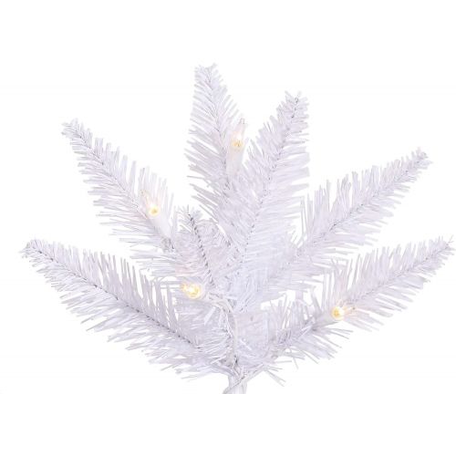  Vickerman Fir Slim Tree with 234 PVC Tips & 100 Dura-lit LED Italian Style Lights on Wire, 3, Warm White