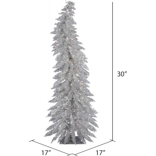  Vickerman Silver Whimsical Christmas Tree